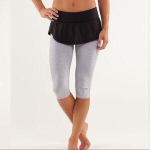 Lululemon Spin It To Win It Crop Grey/ Black